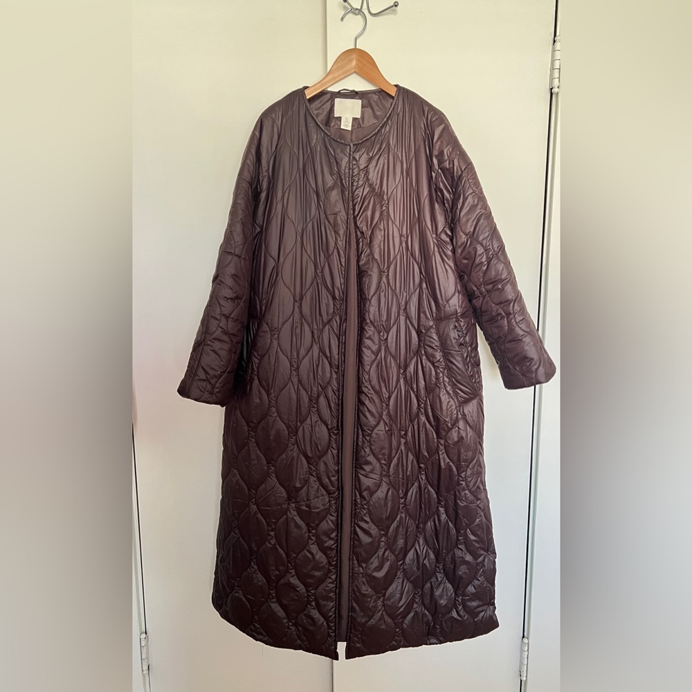 H&M Puffer Long Quilted Coat